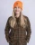 Czapka Pinewood Windy 1110 z polarem pomarańczowa – ciepła czapka outdoorowa do lasu i na polowanie