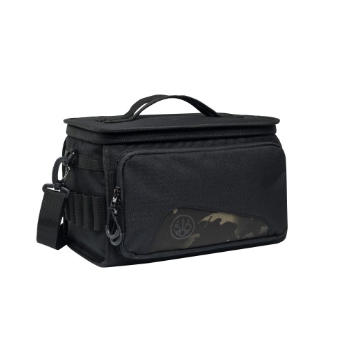 Torba na naboje Beretta 500 Years Cartridge Bag 150 – czarna torba strzelecka z paskiem na ramię i kieszenią frontową