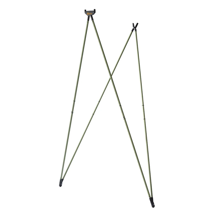 Pastorał 4 Stable Sticks Bush Essential Green podczas strzelania z pozycji stojącej