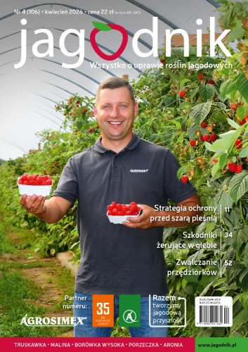 Okładka czasopisma Jagodnik nr 04/2026 kwiecień numer 106