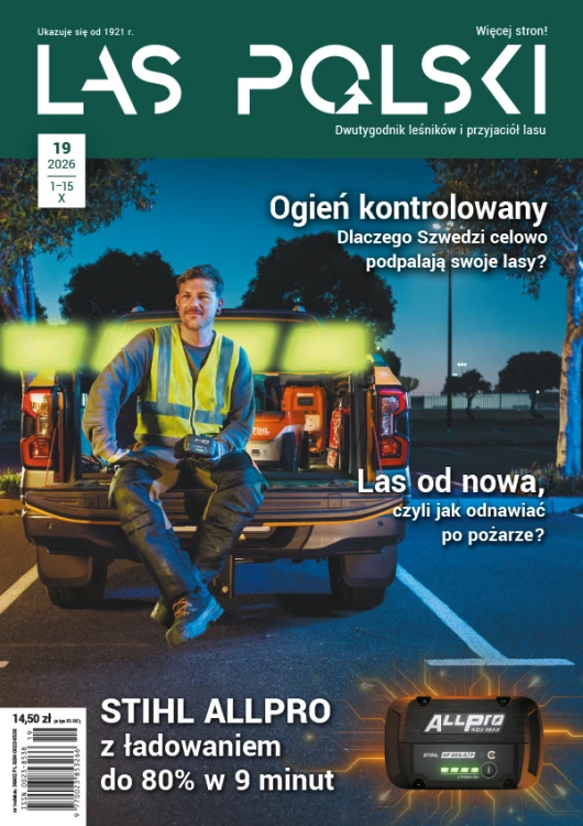 Las Polski nr 19/2026 – okładka czasopisma dla leśników