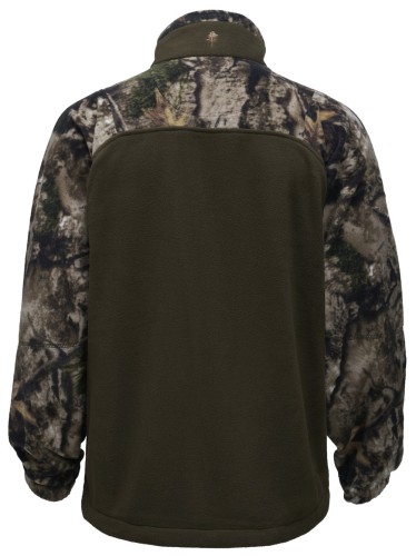 Bluza polarowa Pinewood Furudal Hunters Camou 8761 Atera Camou Hunting Green widok z tyłu