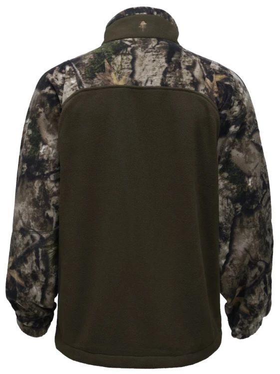 Bluza polarowa Pinewood Furudal Hunters Camou 8761 Atera Camou Hunting Green widok z tyłu