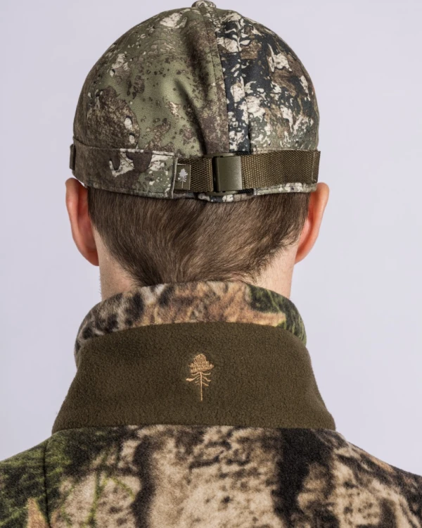 Bluza Pinewood Furudal Hunters Camou 8761 detal kołnierza i kamuflażu Atera Camou