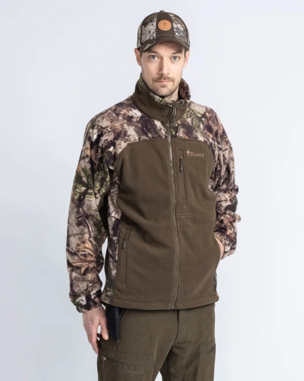 Męska bluza polarowa Pinewood Furudal Hunters Camou 8761 Atera Camou na modelu