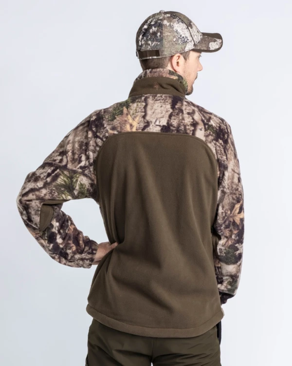 Pinewood Furudal Hunters Camou 8761 męska bluza polarowa kamuflaż widok z tyłu