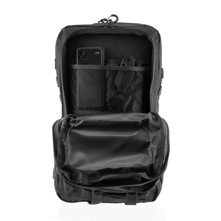Plecak Defpak Ranger 36 l – otwarta komora z wewnętrznymi przegrodami
