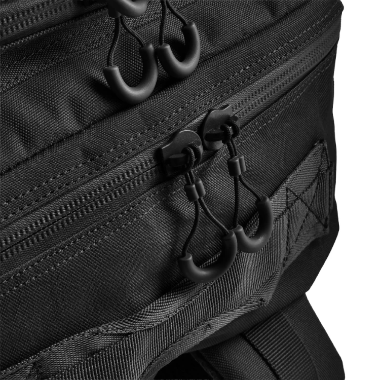 Defpak Ranger 36 l czarny – zamki błyskawiczne z uchwytami suwaków