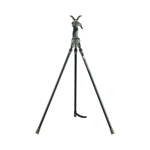 Trójnóg Primos X 41–66″ z rozłożonymi nogami – stabilne podparcie podczas polowania i obserwacji
