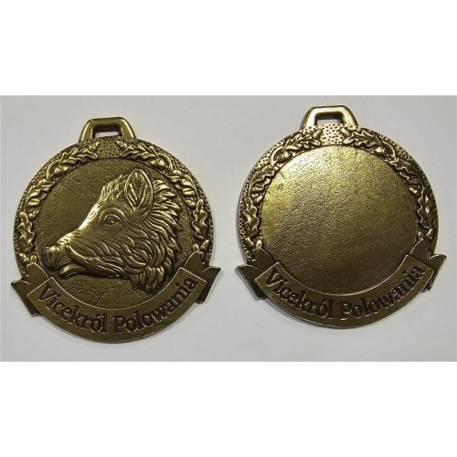 Medal myśliwski Vice Król polowania – awers i rewers wyróżnienia dla wicekróla polowania