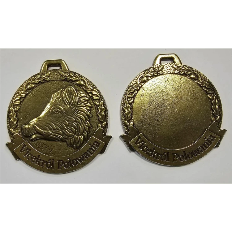 Medal myśliwski Vice Król polowania – awers i rewers wyróżnienia dla wicekróla polowania
