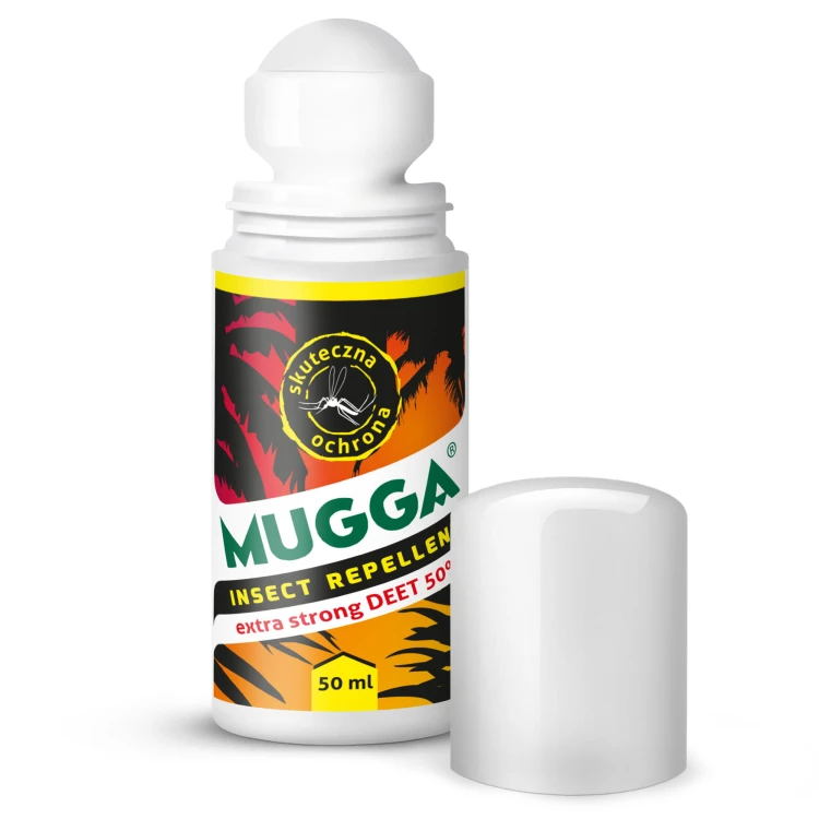 Mugga Extra Strong 50% DEET z otwartą nakrętką - środek na owady dla dorosłych