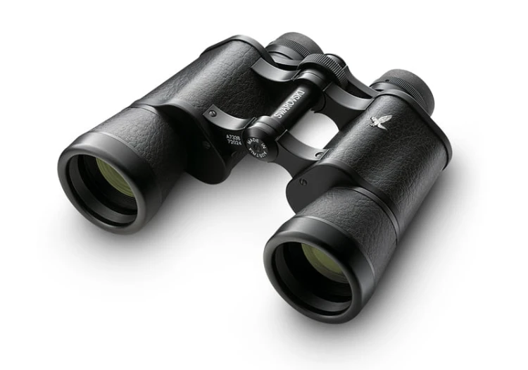 Czarna lornetka Swarovski Habicht 7x42 MS – widok na obiektywy 42 mm