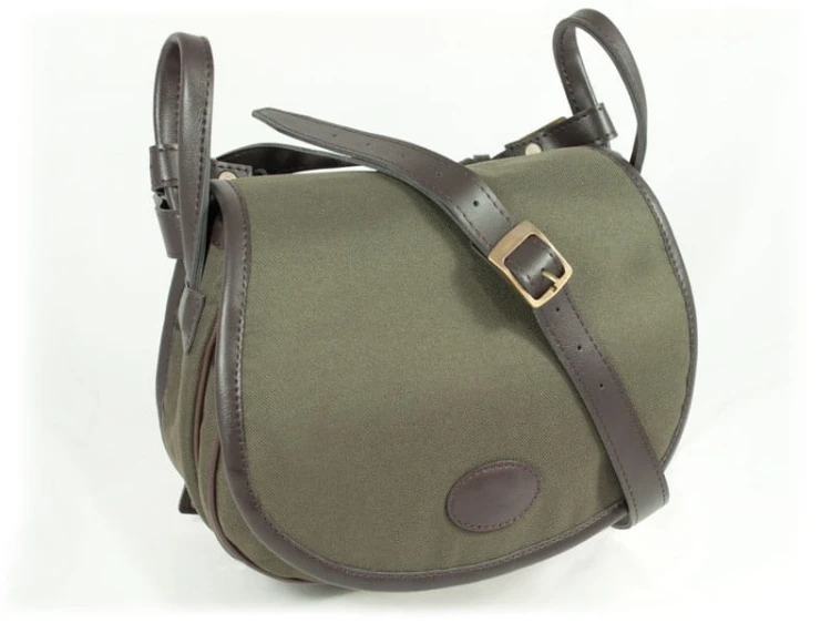 Torba myśliwska z tkaniny PVC z trokami na ptactwo w kolorze zielonym