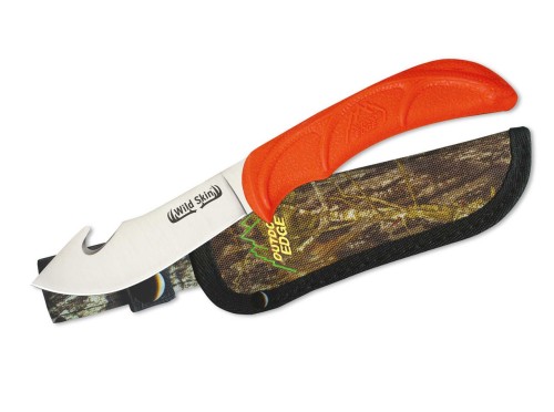 Nóż myśliwski Outdoor Edge Wild Skin z nylonową pochwą Mossy Oak