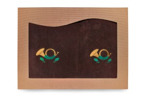 Ręczniki bawełniane z motywem myśliwskim - komplet 2 szt. - Sygnałówka