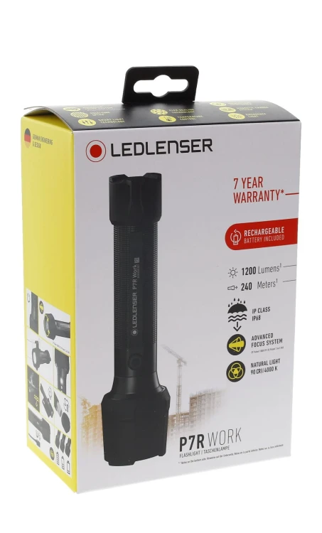 Zestaw latarki Ledlenser P7R Work 1200 lm z akcesoriami