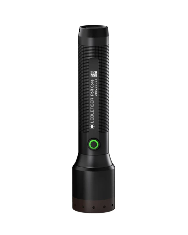 Ledlenser P6R Core z zielonym wskaźnikiem naładowanego akumulatora