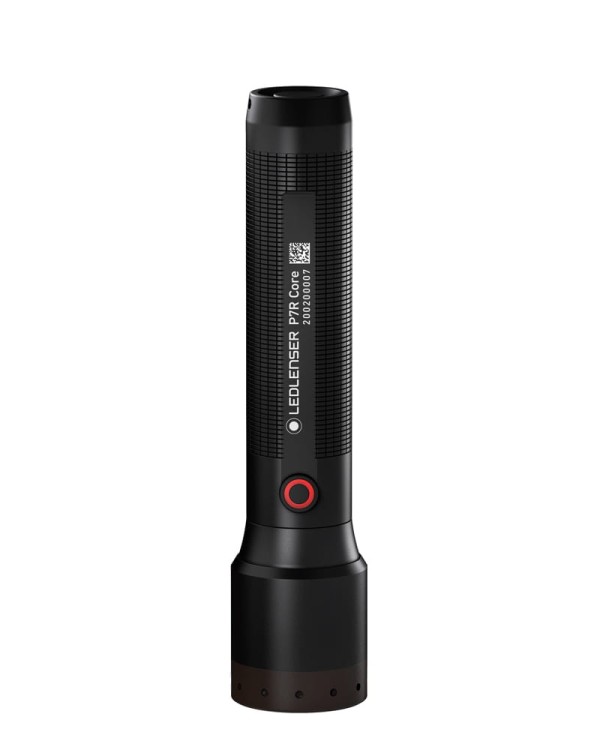 Ledlenser P7R Core wskaźnik naładowania w kolorze czerwonym