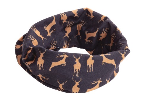 Czarny komin Taurus Deer TA-051 wielofunkcyjna chusta na polowanie