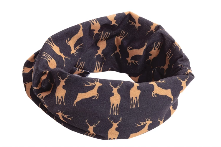 Czarny komin Taurus Deer TA-051 wielofunkcyjna chusta na polowanie