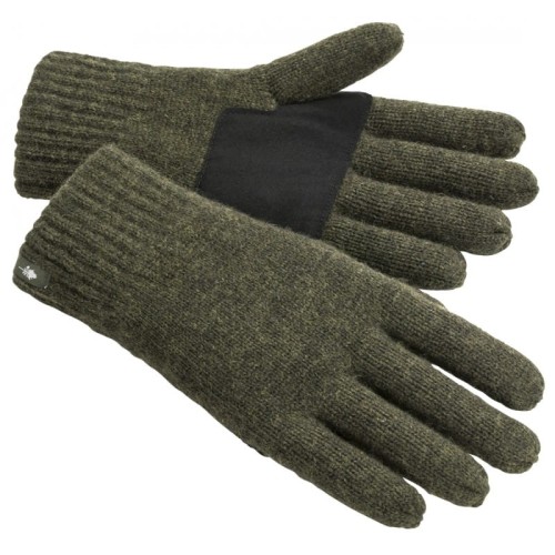 Rękawiczki wełniane Pinewood Wool Knitted 1122 zielone z Thinsulate i wzmocnionym chwytem