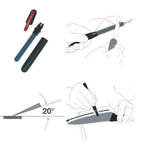 Instrukcja użycia ostrzałki Victorinox 4.3323 do ostrzenia noża pod kątem 20 stopni