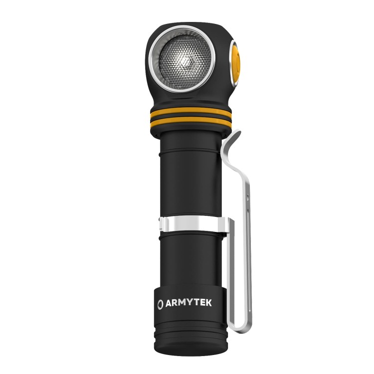 Armytek Elf C2 USB-C widok boczny z przyciskiem