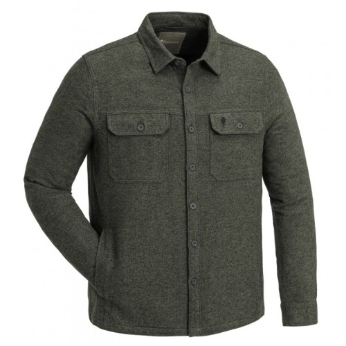 Koszula flanelowa męska Pinewood Värnamo 5005 Dark Green – całoroczna koszula myśliwska z bawełny organicznej