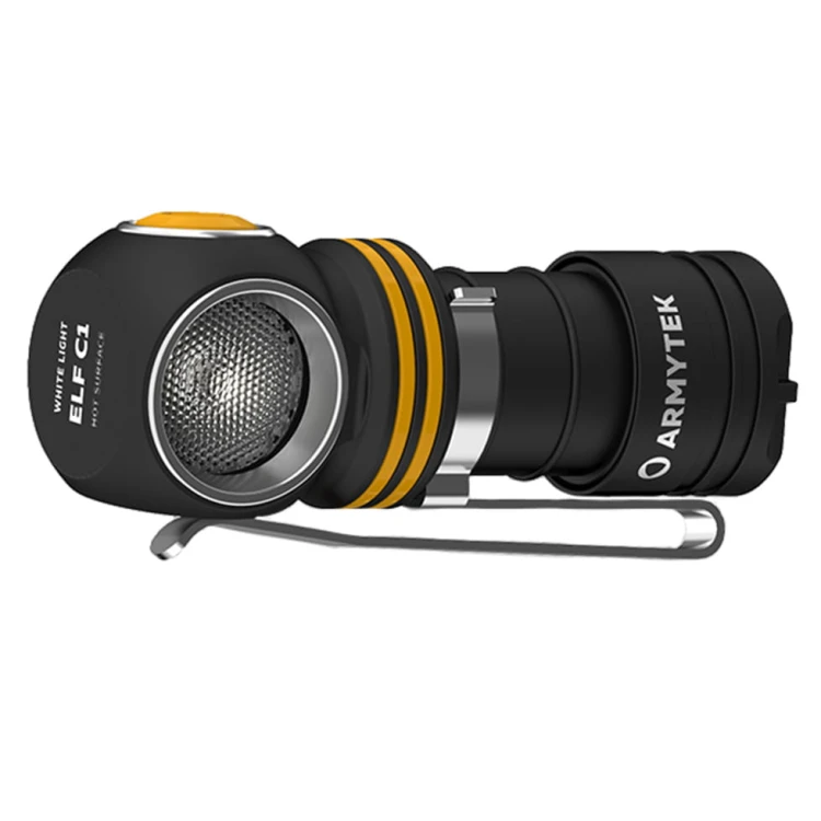 Profil boczny kompaktowej latarki kątowej Armytek Elf C1)