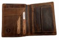 Portfel myśliwski pion z wizerunkiem jelenia skóra Vintage 1701-STAG-25