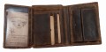 Portfel myśliwski pion z wizerunkiem jelenia skóra Vintage 1701-STAG-25
