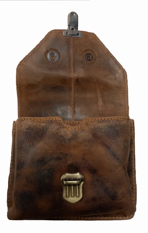 GreenBurry Vintage 1754V-STAG3-25 - skórzana saszetka w kolorze postarzany brąz