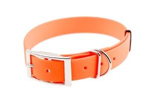 Obroża dla psa wodoodporna 20mm - 27-41 cm - neonowa pomarańcz