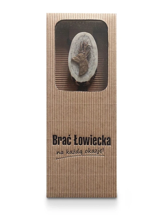 Krawatnik myśliwski plaster G15 z Koziołem – eleganckie pudełko prezentowe