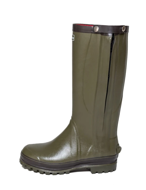 Kalosze myśliwskie Taurus HUNT ZIP 93279 zielone z bocznym zamkiem