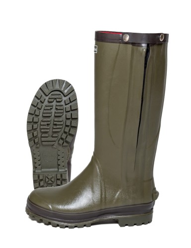 Kalosze Taurus HUNT ZIP 93279 z mocną podeszwą i terenowym protektorem