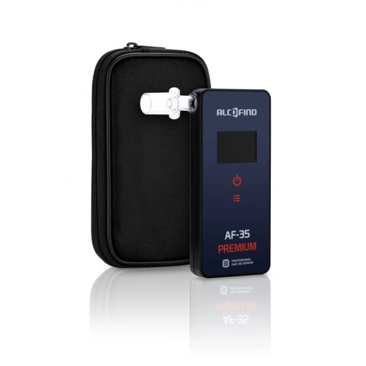 Alkomat AlcoFind AF-35 Premium z etui i ustnikiem w zestawie