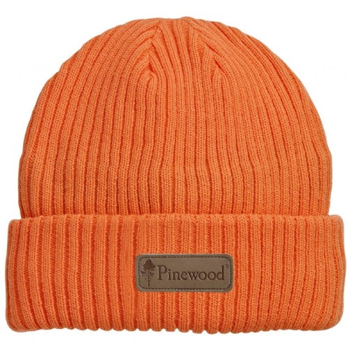 Czapka Pinewood New Stoten 5217 pomarańczowa z polarem na polowanie