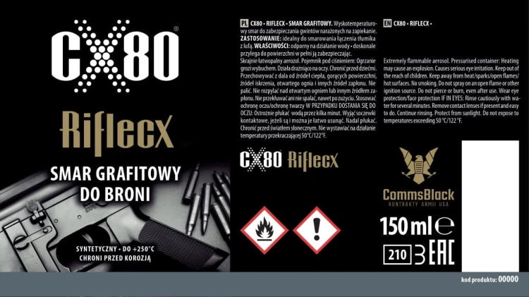 Graphite Spray 150 ml, smar grafitowy do gwintów pod kompensator