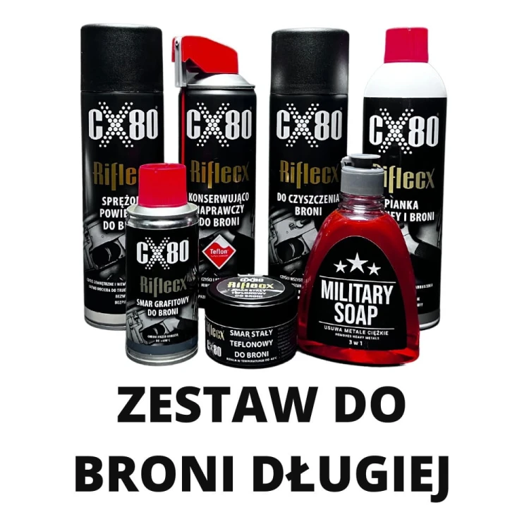 Zestaw RifleCX do konserwacji karabinu, sztucera i strzelby