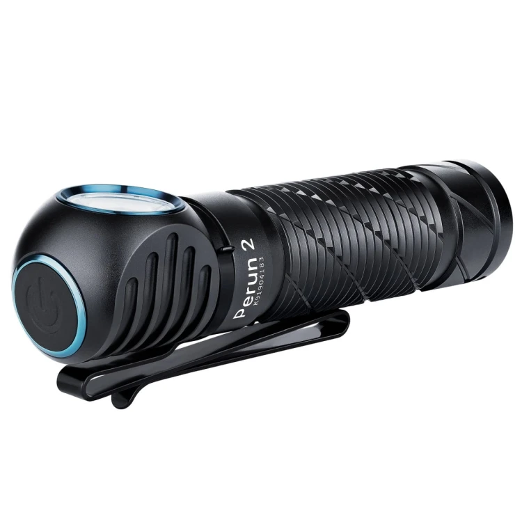 Olight Perun 2 Cool White z kątową głowicą i klipsem