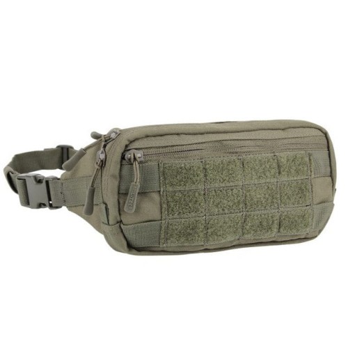 Oliwkowa nerka taktyczna Mil-Tec Fanny Pack MOLLE z panelem velcro i taśmami montażowymi