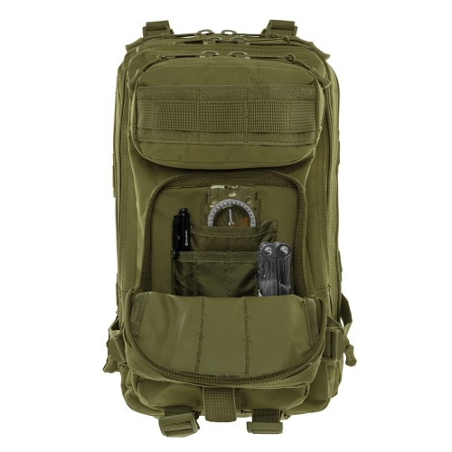 Plecak Recon Assault 25 l Olive z otwartymi kieszeniami frontowymi
