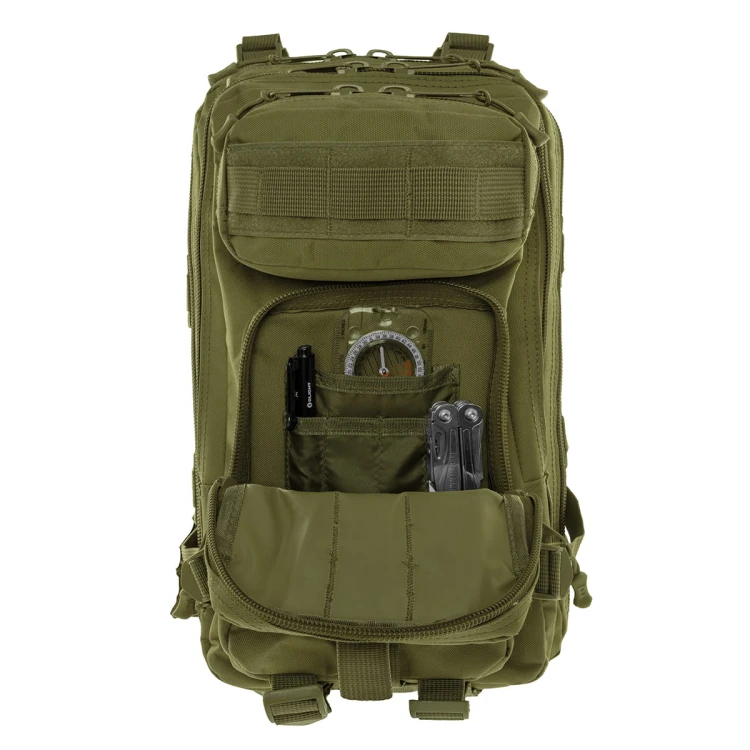 Plecak Recon Assault 25 l Olive z otwartymi kieszeniami frontowymi