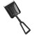 Łopata do śniegu Mil-Tec Snow Shovel Black 15526300 – widok tylnej części szufli i uchwytu