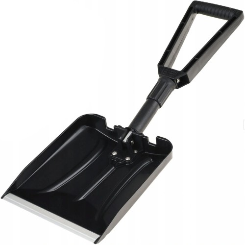 Składana łopata do śniegu Mil-Tec Snow Shovel Black – widok rozłożonej łopaty od strony szufli