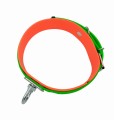 Obroża tropowa BioThane 38 mm Pomarańczowo-zielona 38-52 cm 3.jpg