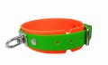 Obroża tropowa BioThane 38 mm Pomarańczowo-zielona 38-52 cm 4.jpg