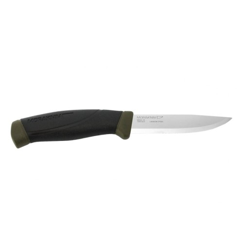 Oliwkowy nóż Morakniv Companion MG 11863 ze stalą węglową C100S
